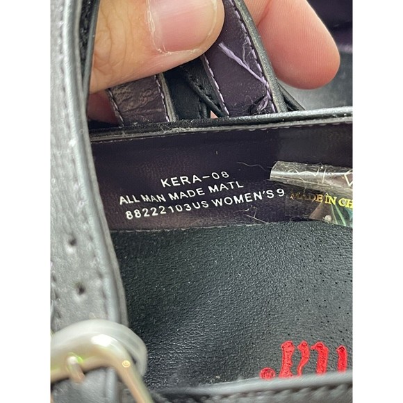 Demonia Kera 08 Black Double Strap Mary Jane Platform Sz: 9 - Goth Punk Rave - Picture 8 of 8